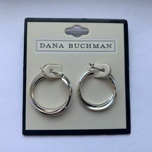 NEW Silver Hoop Earrings by Dana Buchman™